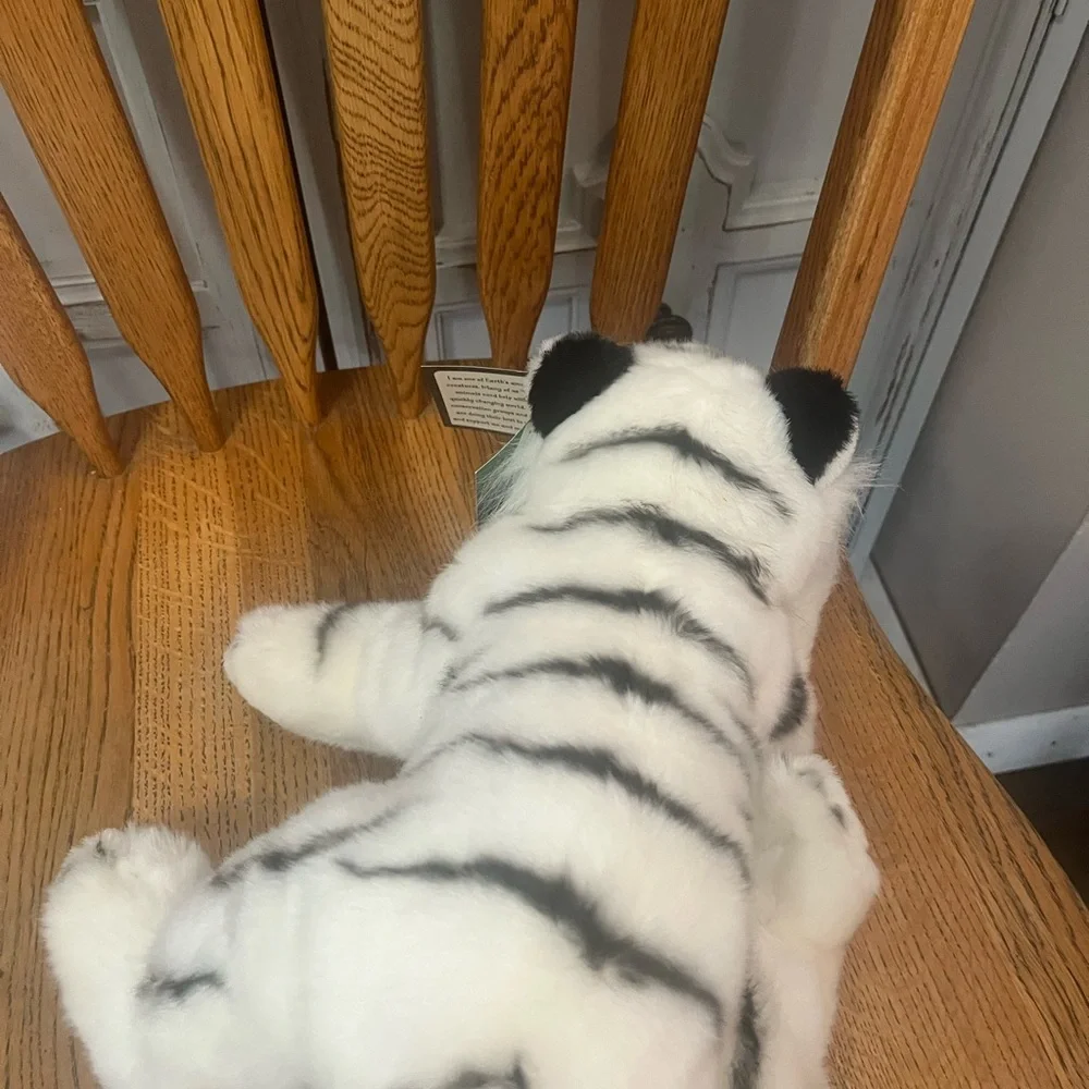 NWT petting zoo White Tiger Plush Toy. 🧸 1994.